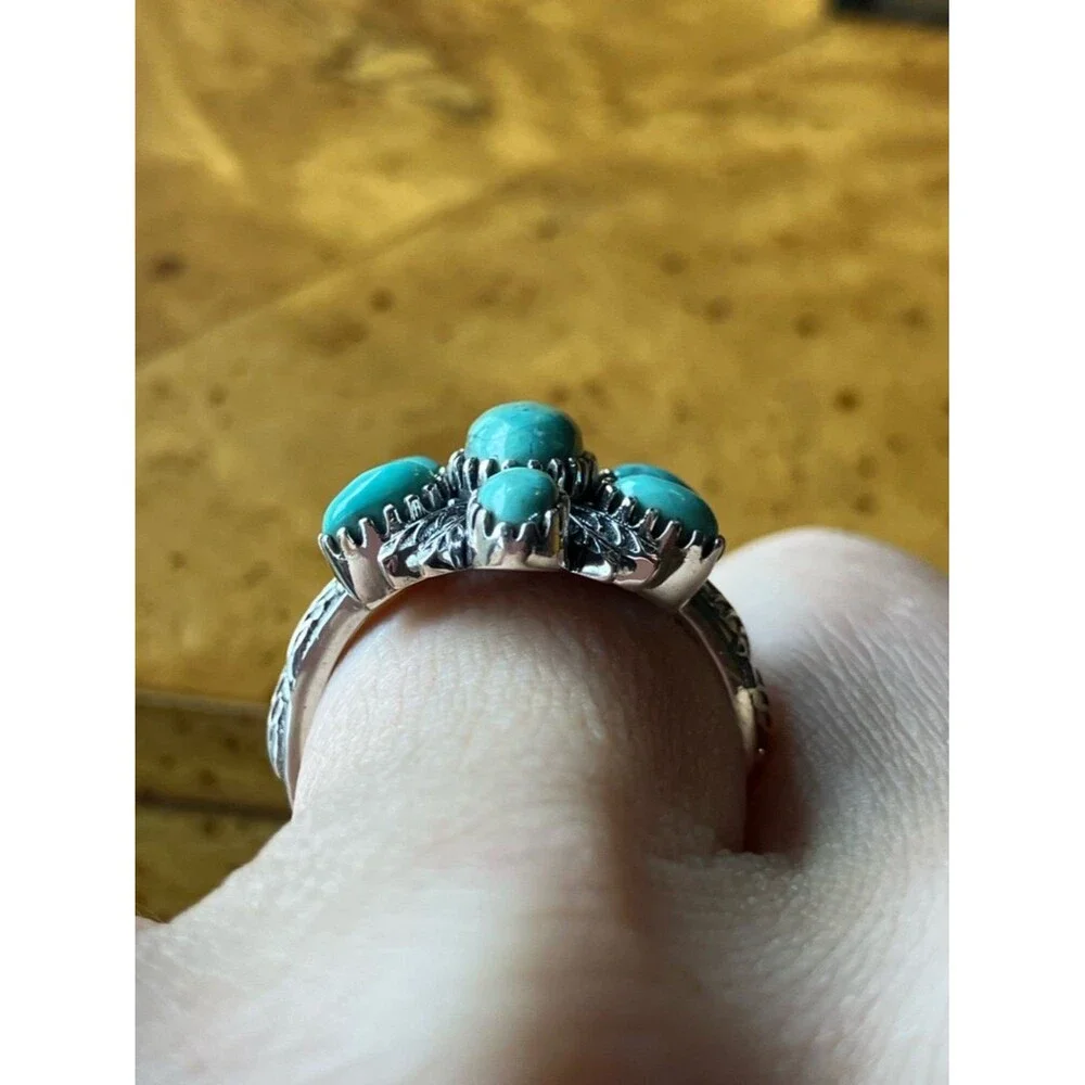 Royston Turquoise Sterling Silver Ring Size 7